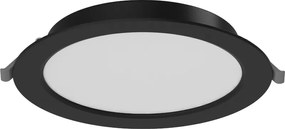 Mexen LDRR panel sufitowy downlight LED wpuszczany fi 17 cm, 12W, Zimna - 6500K, 960 lm, czarny - L210-017-1265-70