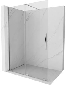 Mexen Velar ścianka prysznicowa rozsuwana Walk-in 130 x 200 cm, transparent 8 mm, chrom - 871-130-000-03-01
