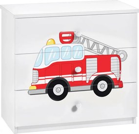 Komoda dziecięca na zabawki wóz strażacki W1-R82
