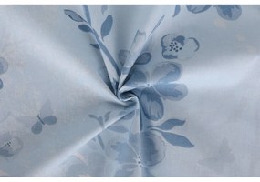 Jasnoniebieska pościel jednoosobowa z bawełny renforcé 140x200 cm Elena – Mijolnir