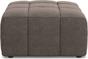 Brązowy podnóżek z materiału bouclé Aloha – Makamii