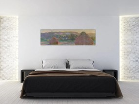 Obraz - Claude Monet, Stacks of Wheat (End of Summer) , reprodukcje (170x50 cm)