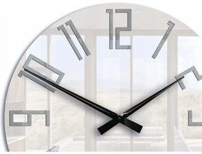 Zegar ścienny okrągły cichy nowoczesny akrylowy na ścianę duże cyfry loft