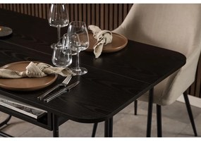 Czarny stół 80x140 cm Darlington – Actona