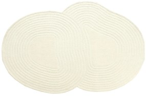 Dywan organiczny 100% wełny ręcznie tuftowany - 160 x 230 cm - Kość słoniowa - 2100g/m² - VELIMA
