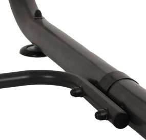 Huśtawka ogrodowa metalowa, 4-osobowa, rozkładana