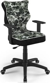 Krzesło młodzieżowe do biurka Duo Black rozmiar 5 (146-176,5 cm) wzory