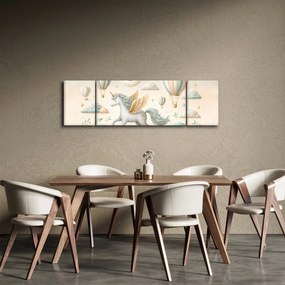 Obraz - Szczęśliwy jednorożec (170x50 cm)