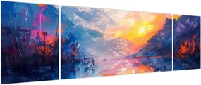 Obraz - Malarstwo krajobrazowe (170x50 cm)