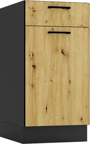 Szafka Dolna Z Szufladą 40 Cm Grafit + Dąb Artisan Z3-W65