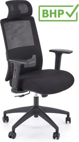 Ergonomiczny fotel biurowy z regulacjami Swift Halmar, zgodny z normą BHP