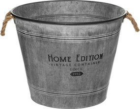 Osłonka cynkowa, wiaderko vintage, Ø 48 cm