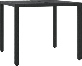 Zestaw ogrodowy z eleganckimi poduszkami w kolorze czarnym M1-T37