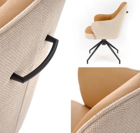 Obrotowe krzesło do jadalni z podłokietnikami K527 Halmar