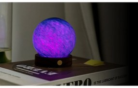 Lampa stołowa LED w ciemnym naturalnym kolorze ze szklanym kloszem (wysokość 9 cm) Galaxy Breeze – Gingko
