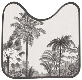 Czarno-beżowy dywanik łazienkowy do WC 45x45 cm Cocoty – douceur d'intérieur