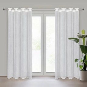 Firana gotowa z etaminy o strukturze deszczyku 140x250 cm