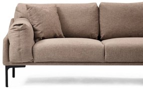 Beżowa sofa narożna Artie Leo, prawy narożnik