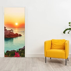Fototapeta na drzwi - Piękna plaża (95x205cm)
