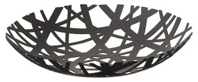 Czarny koszyk na owoce YAMAZAKI Tower, ø 26 cm