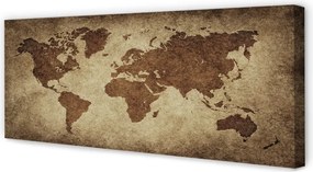 Duży obraz na płótnie Mapa w Stylu Vintage
