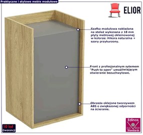 Szafka modułowa 83cm hikora + szary przykurzony - Afilia 9X