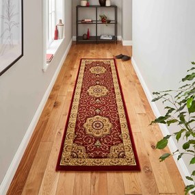 Czerwony chodnik 67x240 cm Heritage – Think Rugs