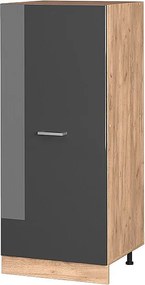 Wysoka szafa antracyt wysoki połysk 60x57x143 r-line