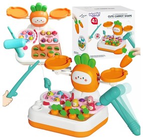 Woopie gra montessori 4w1 łowienie rybek waga szalkowa uderz w kreta i marchewki