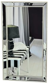 Lustro w lustrzanej ramie, szlifowane fazą, 74x130cm