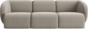 Jasnobrązowa aksamitna sofa 244 cm Lani – Makamii