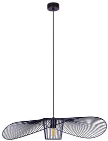 Czarna druciana lampa wisząca kapelusz R3-A95