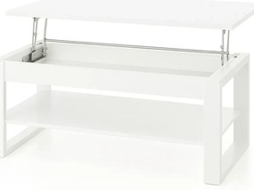 Ława podnoszona BETTY 114x65(92)cm biała HALMAR