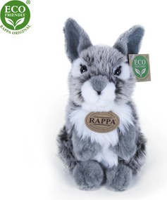 Rappa Pluszowy zając szary stojący, 20 cmECO-FRIENDLY