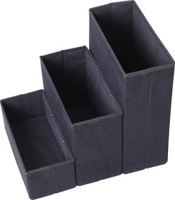 PawHut Schody dla Zwierząt Składane z Schowkiem MDF Czarne 40x54x48 cm | Aosom PL