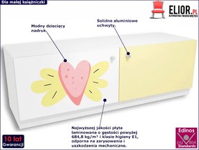 Komoda dla dziecka z kolorowym nadrukiem Nobros 7X - 3 kolory