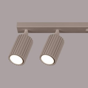 Listwa oświetleniowa 6-punktowa KARBON 6L taupe ryflowana SOLLUX  LIGHTING