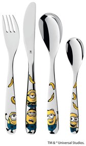 4-częściowy zestaw dziecięcych sztućców ze stali nierdzewnej WMF Minions