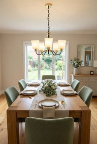 Pięcioramienny czarny żyrandol N4-L30