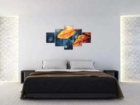 Obraz - Tekstura liści (125x70 cm)