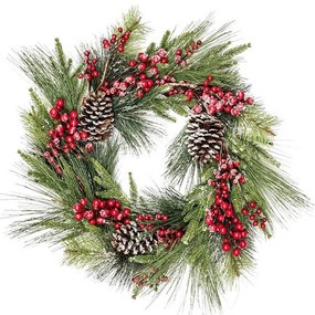 Wieniec świąteczny ozdobiony, śr. 60 cm