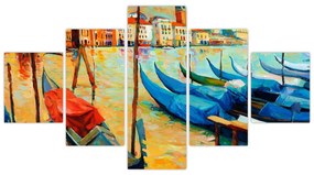 Obraz - Port w Wenecji (125x70 cm)