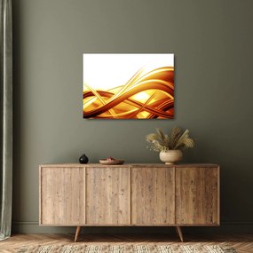 Obraz na szkle - Żółta abstrakcja (70x50 cm)