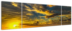 Zachód słońca nad morzem (170x50 cm)