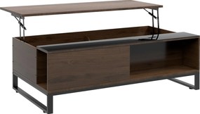 HOMCOM Stolik kawowy, stolik pomocniczy z regulowaną wysokością blatu, stolik do sofy ze stali