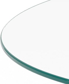 Szklany okrągły stolik ø 80 cm Samos – Actona