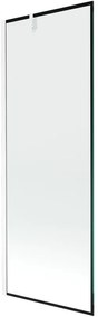 Mexen Next parawan nawannowy 1-skrzydłowy 70 x 150 cm, czarny wzór, biały - 895-070-000-00-70-20