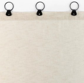 Beżowa firanka z woalu 140x240 cm Linka – douceur d'intérieur