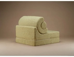 Zielony fotel dziecięcy z materiału bouclé Flipster – Wigiwama