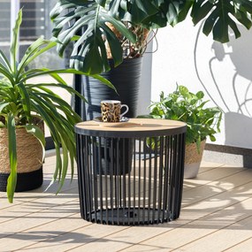 Stolik z miejscem do przechowywania Clubo 30 l owalny PROSPERPLAST